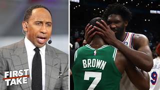 FIRST TAKE |"Don’t blame anyone else " - Stephen A. blasts Brown for calling out Embiid for flopping