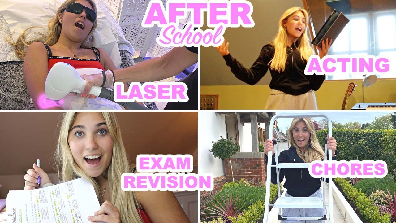 My Realistic After School Routine EXAMS & LASER! | Rosie McClelland