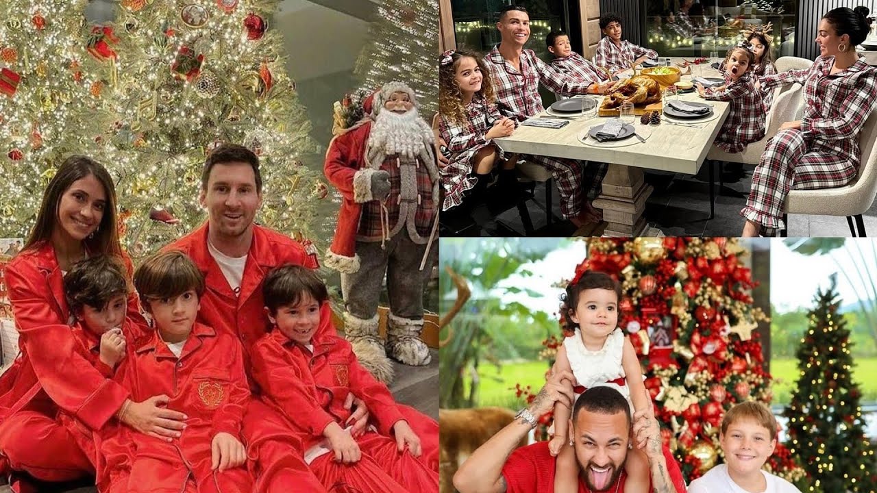 From Cristiano Ronaldo to Lionel Messi How footballers celebrated Christmas with family