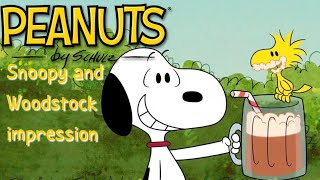 Peanuts By Schulz Snoopy And Woodstock Impression