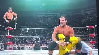 Eddie Guerrero Is About To Hit His Frog Splash When Dean Malenko Tags In For All The Glory For The W