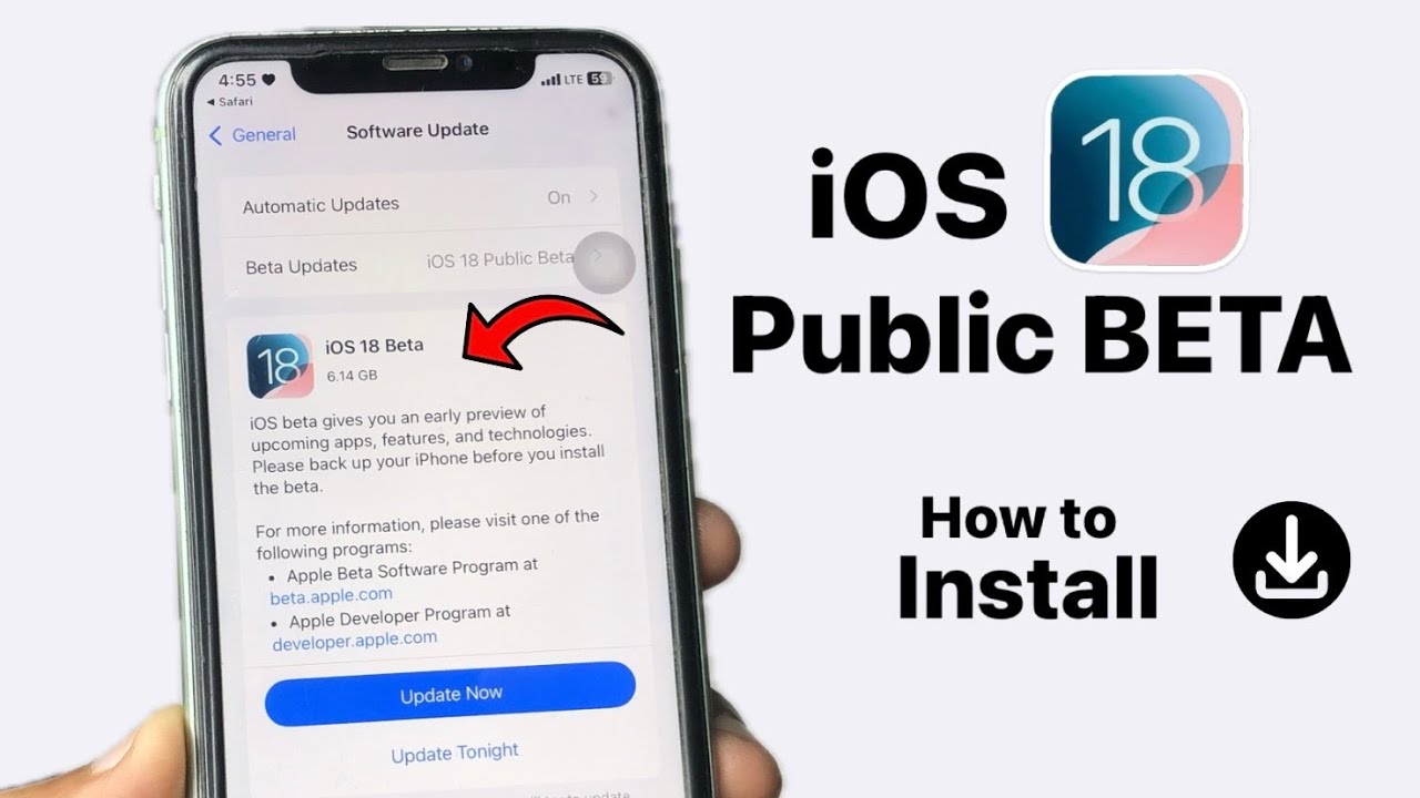iOS 18 Public BETA on iPhone - How to install iOS 18 Public BETA in any ...
