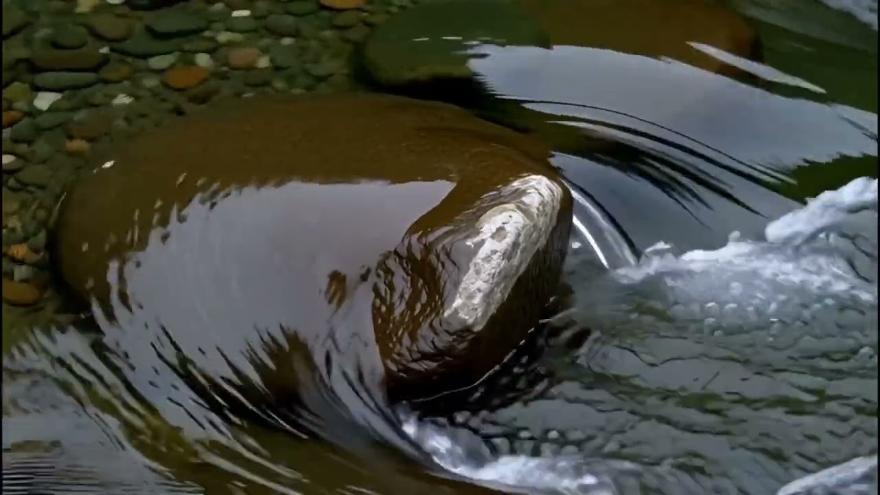 Mountain River Flowing Over Stones | Turquoise Water & Soothing River Sounds for Sleep & Relax