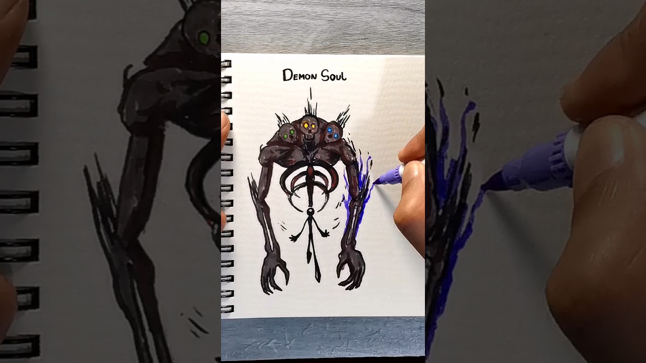 demon soul or warrior soul stickman 