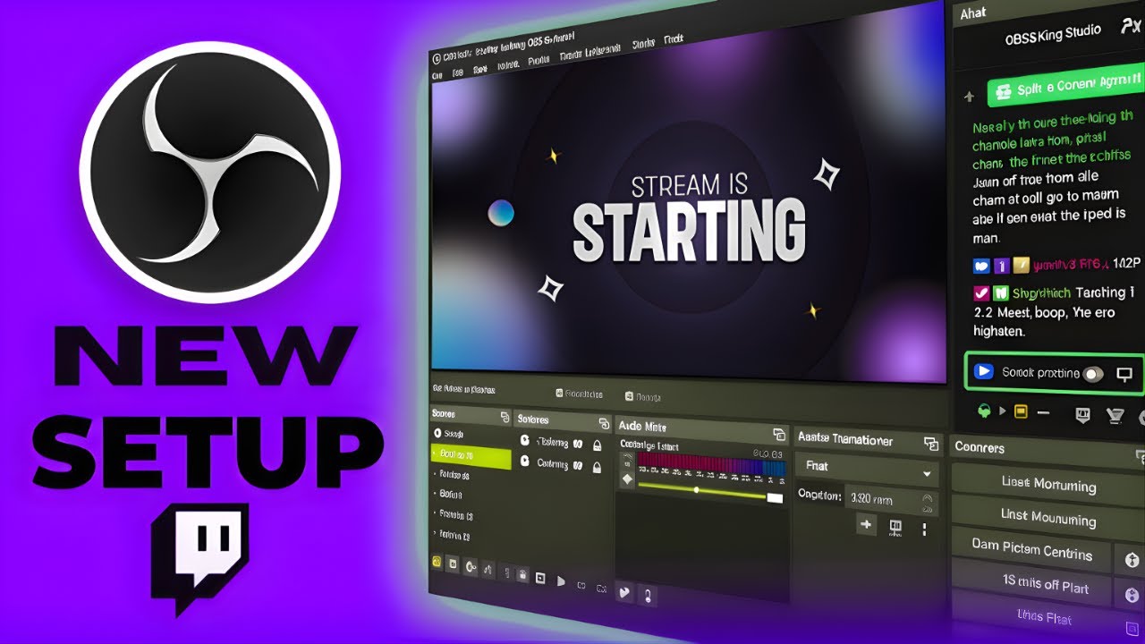 Cosmic Glow Animated Stream Package: Twitch Overlay, Stream, Kick, Facecam, Alerts, Stream Overlays