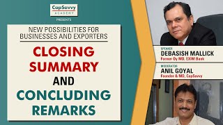 CLOSING SUMMARY AND CONCLUDING REMARKS