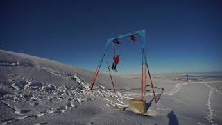 Flugtellerlift in Oruu-Sai (Kyrgyzstan), 2018-01-02