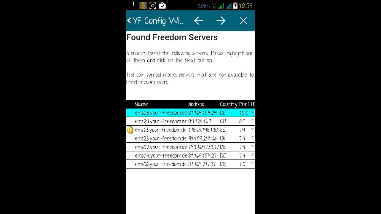 Free Internet on Android