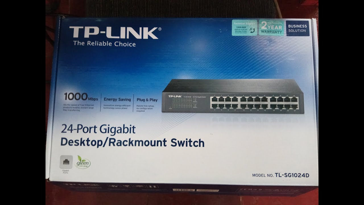 Unboxing TP LINK 24 port Gigabit Switch TL SG1024D YouTube