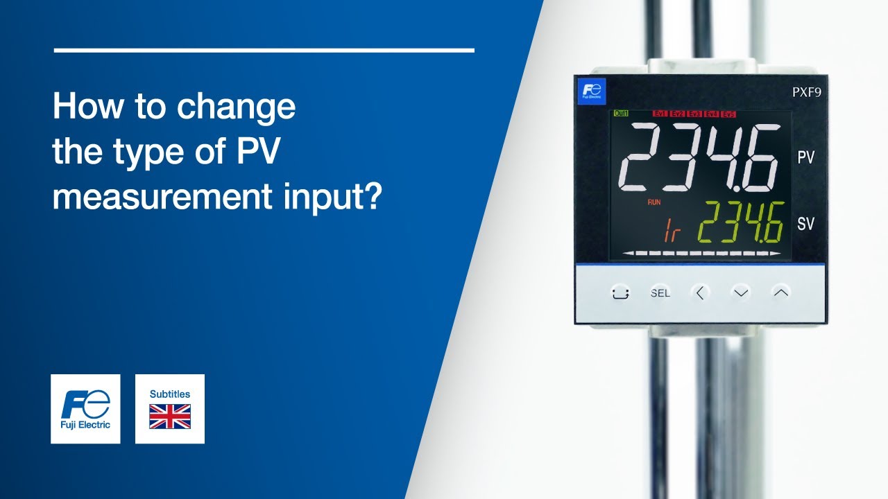 Tutorial temperature controller PXF: How to change the PV measurement input type