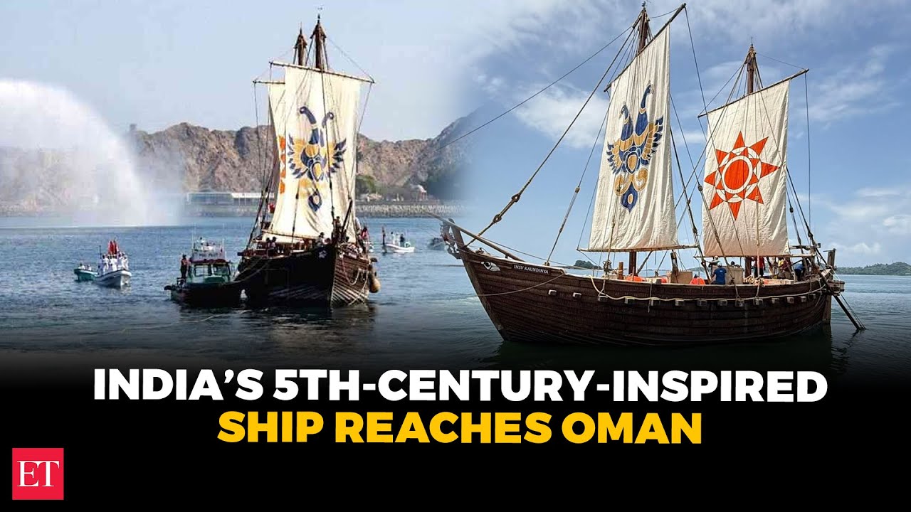 INSV Kaundinya, a 5th-Century-inspired stitched sail ship, completes maiden voyage to Muscat