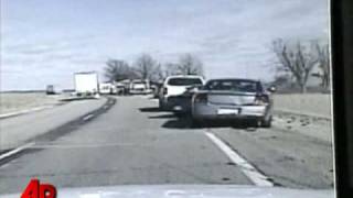 Raw Video: Car Slams Into Sheriff's Vehicle
