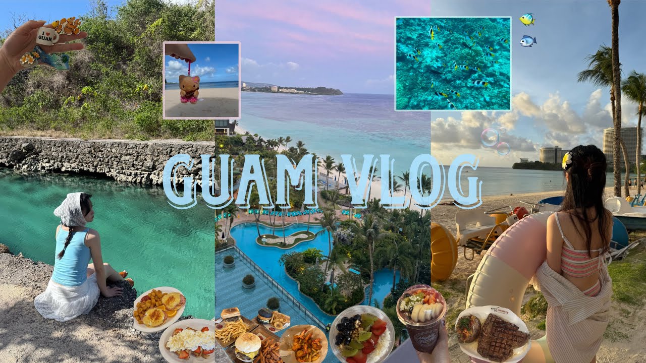 3박4일 괌 여행 vlog 🇬🇺🤍l 스노쿨링,에메랄드밸리,투몬비치,도스버거,롱혼스테이크,닛코호텔,두짓비치,아사이볼,에그엔띵스