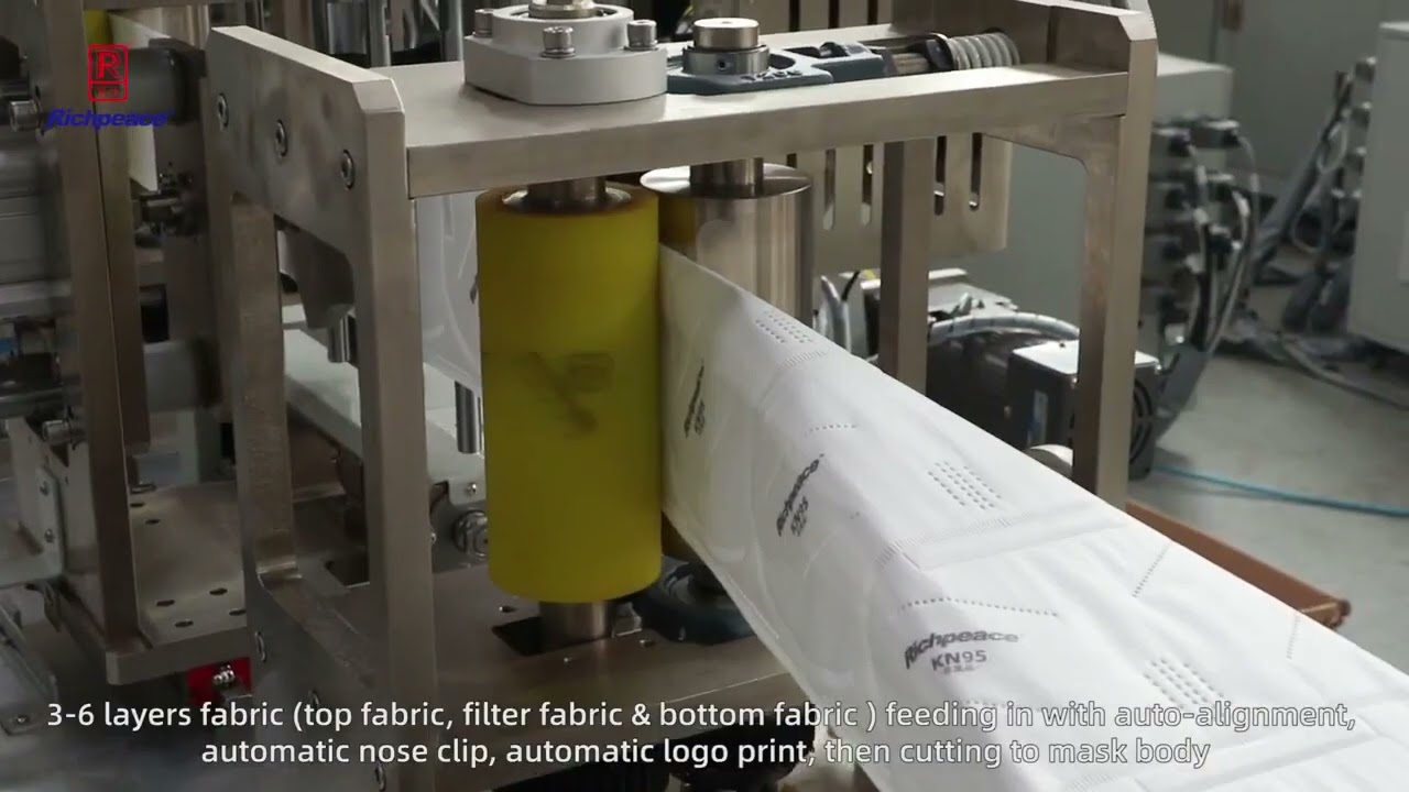 Richpeace 1 to 2 N95 Headloop Fold Mask Production Line