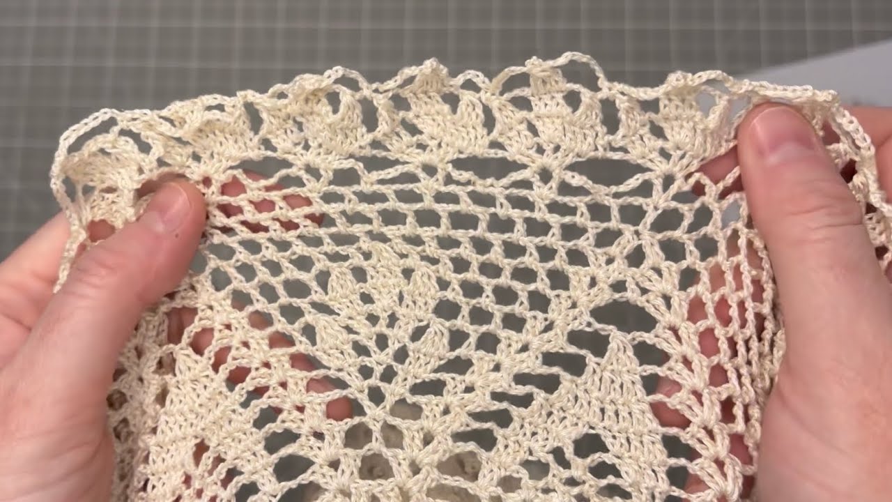 How to Stretch and Starch a Crochet Doily 🧶 - A Simple Guide to Finishing a Doily