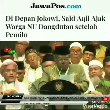 Parah!!!! KH said aqil ajak warga NU dangdutan setelah nyoblos