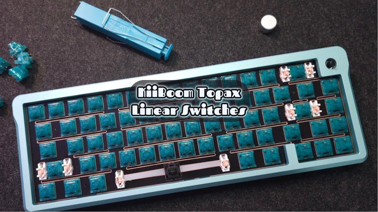 KiiBOOM Topaz | Heavy Linear Switch Sound Test | AL65 Aluminum Board.