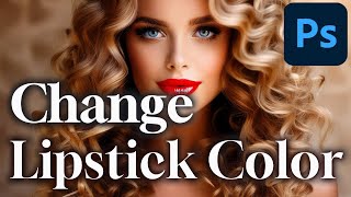 Change Lipstick Color in Photoshop in Seconds! 💄 | Quick Tutorial screenshot 2