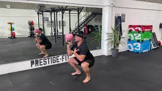 Kettlebell Single Arm Bottoms Up Squat demonstration