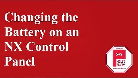 GE Interlogix NX Alarm Panel - Changing Backup Battery