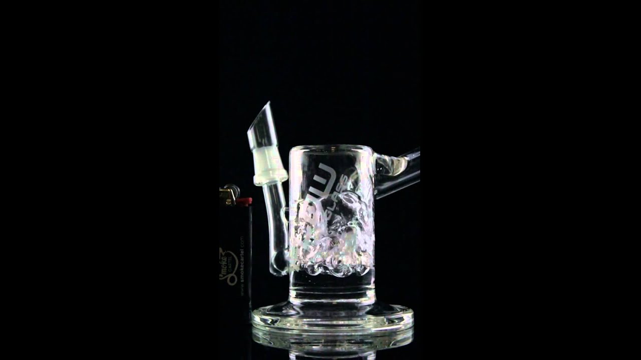 JM Flow Sci Glass Cross Perc Sidecar Bubbler Rig