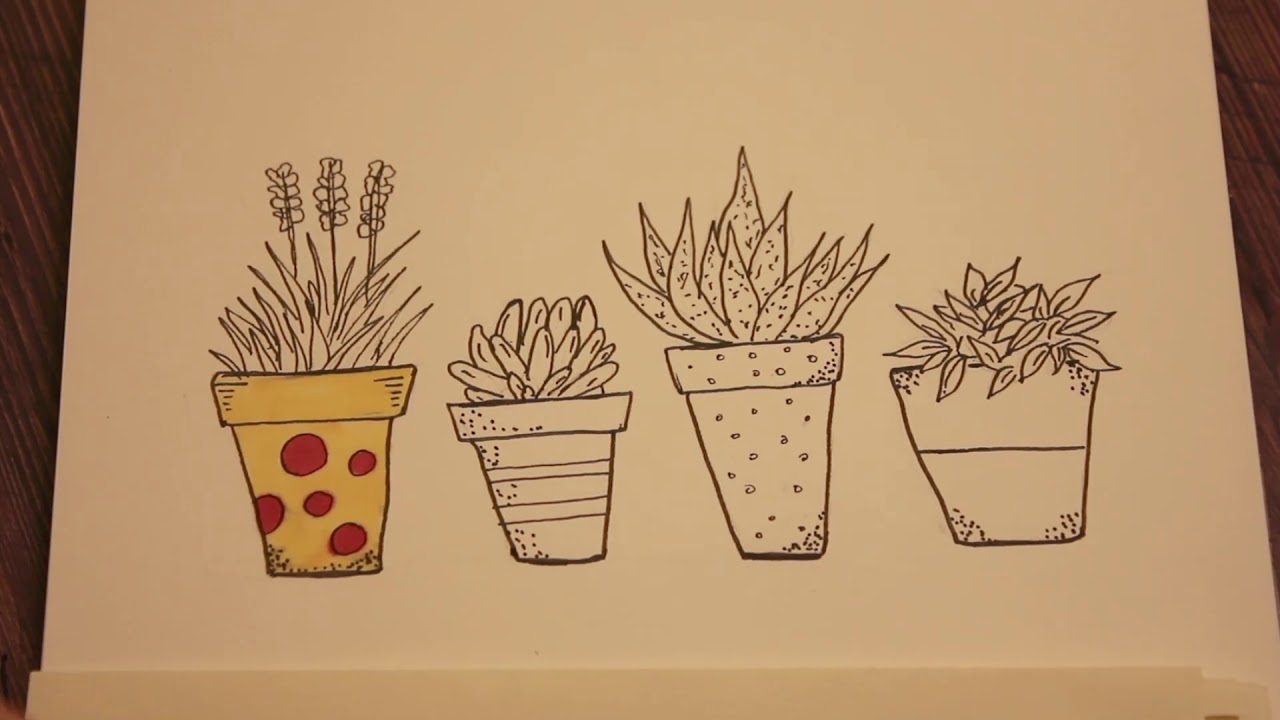 كيف ترسم نباتات ؟ | How to draw - YouTube