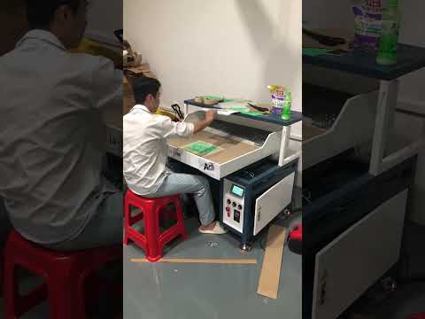 The handsome guy is operating the rhinestone shaking machine.#hotfixrhinestones #rhinestonemagic thumbnail