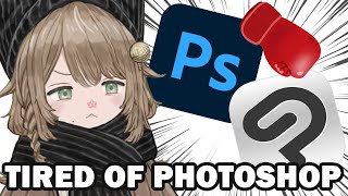 【DRAWING】Photoshop user tries Clip Studio Paint【Tabby | Vtuber】