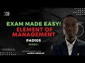 Exam made easy element of management 1 pad105