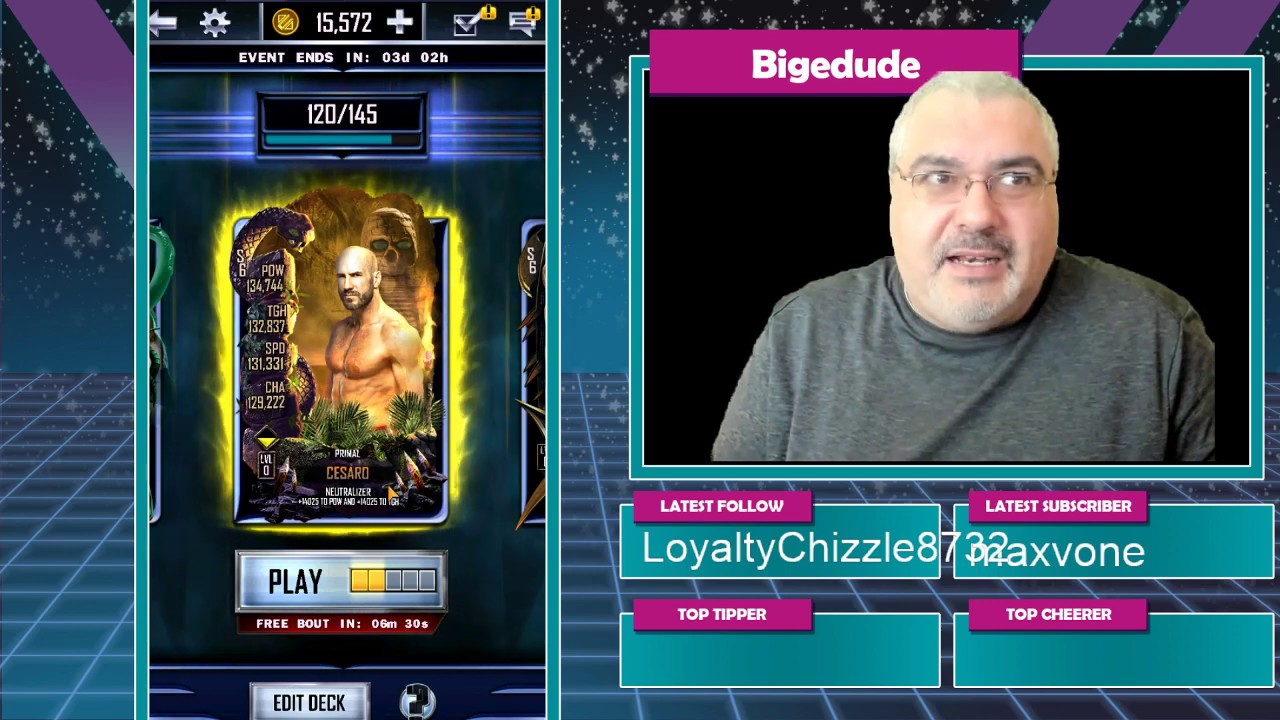 F2P RTG With an Elemental SuperStar Pull! WWE SuperCard