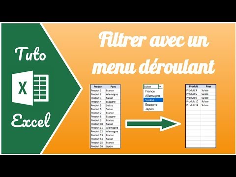 Vidéo: Comment filtrer les listes déroulantes dans Excel ?