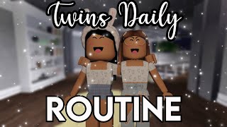Twins Daily Routine | Bloxburg Roleplay | iiiArxbellaiii