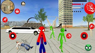 Amazing Spider-Stickman Rope Hero #1 - Android Gameplay screenshot 4