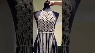 Makramee Top aus Strass Schnur 💎 Macrame Rhinestone Top 💎 макраме топ из стразового шнура 💎 Diamonds