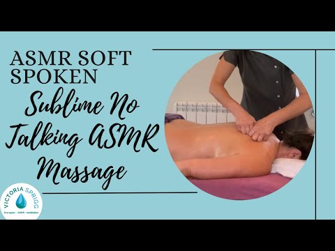 Sublime Back Massage No Talking for Ultra Relaxation | ASMR Sounds Crinkly Cushion & Oil on Skin