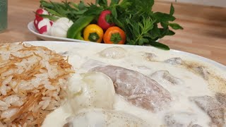 طريقة عمل الشاكرية السورية باللحمة مع طبخ الرز خطوة بخطوة للمبتدآت
