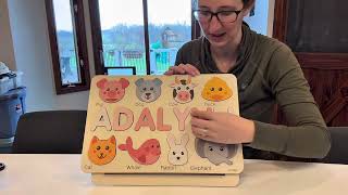 Best Personalized Baby Gift 2025 | Montessori Name Puzzle for Toddlers (0–3 Years)