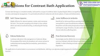 Contrast Bath Therapy in Physiotherapy Part 3| Electrotherapy | SNSINSTITUTIONS