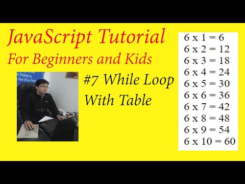 #7 JavaScript While loop with Table