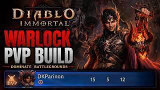 Warlock PvP Is INSANE! 15-5-12 Battleground MVP | Diablo Immortal