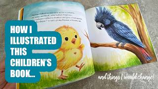 How I illustrated a Childrens Book and Flip through!