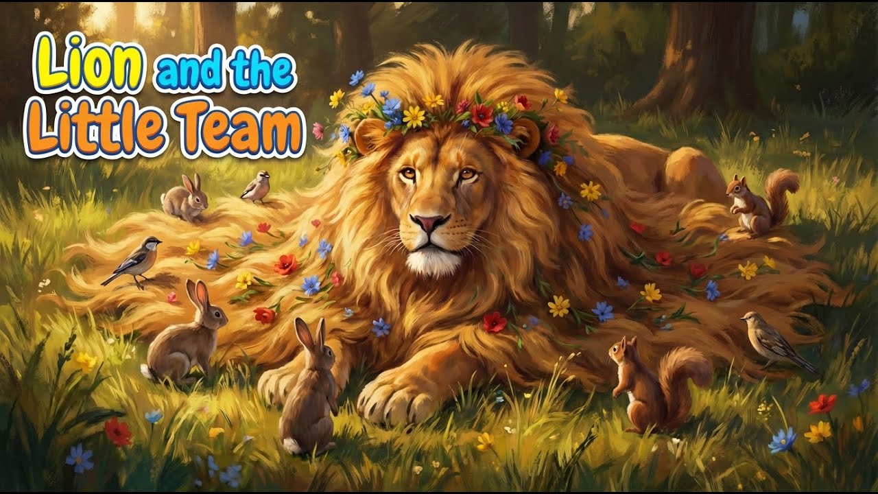 The Lion Who Sneezed Flowers: A Bedtime Story About Kindness