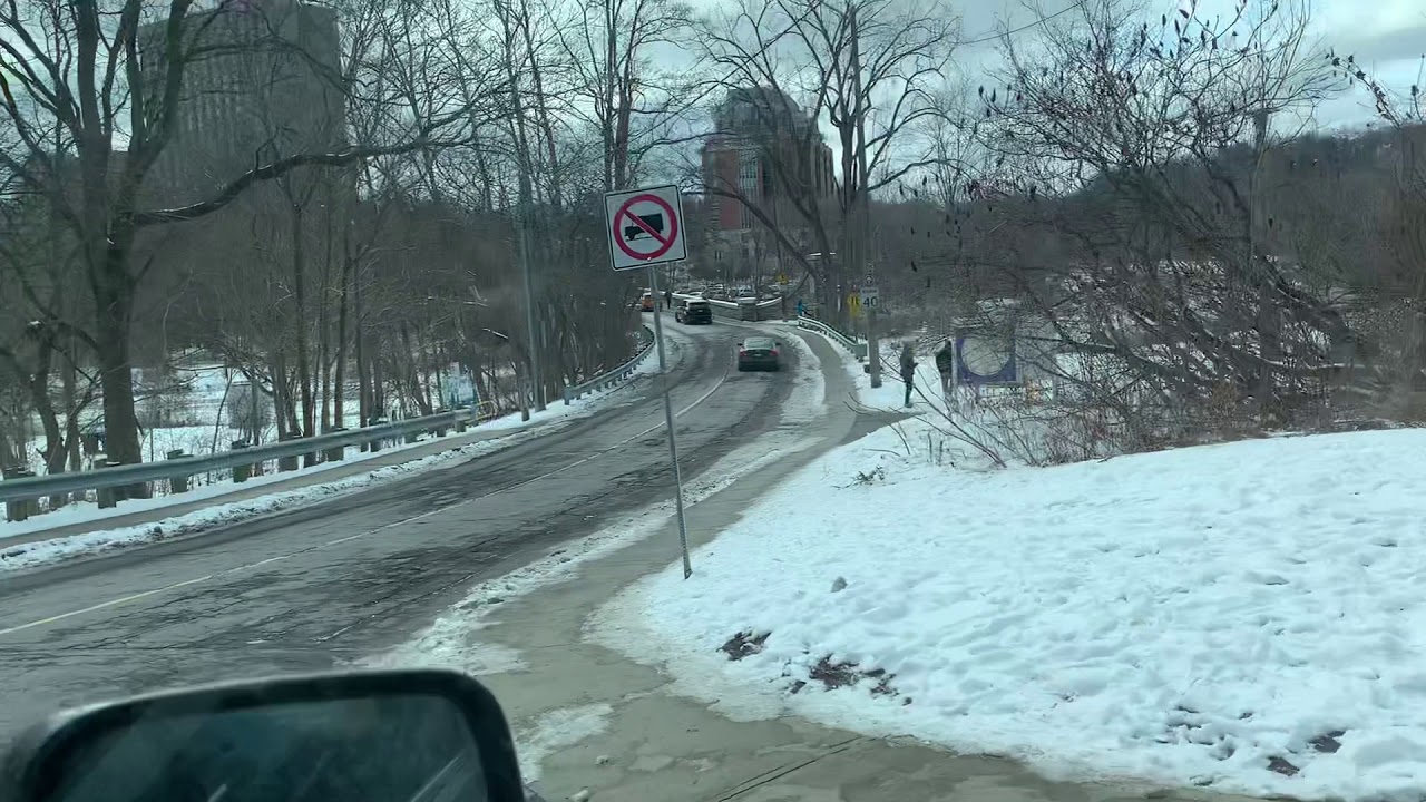 Driving around Old mill Toronto