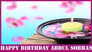 AbdulSobhan   Birthday Spa - Happy Birthday