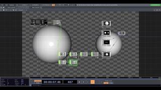 TouchDesigner Kick controls geometrical figures