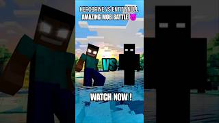 Minecraft Herobrine Vs Entity Null || Minecraft Mob Battle Short