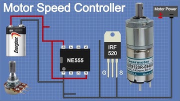 motor speed controller👀dc|555 motor👀irf520👀volume👀voltage regulator circuit👀9v battery