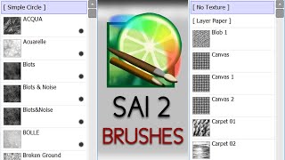 How to Add Brush Textures in Paint Tool SAI 2 (  Downloads)