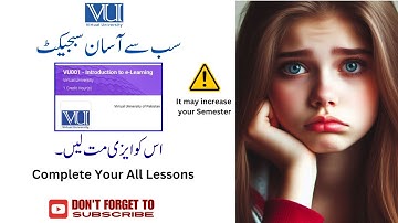 VU 001 Introduction to E-Learning |Don