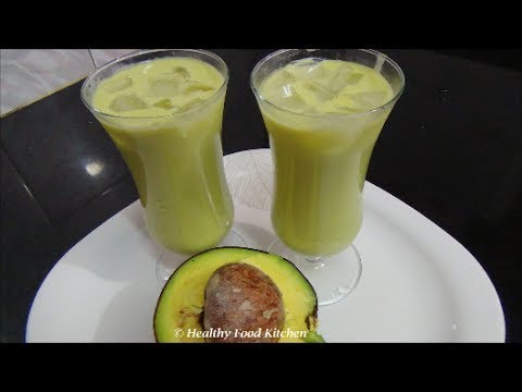 Avocado Milkshake Recipe-How to make Avocado Milkshake Recipe-Butter Fruit Milkshake Recipe
